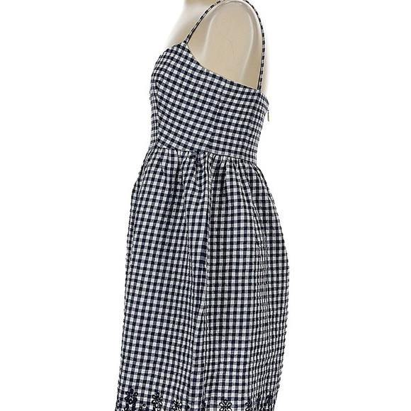 Draper James Navy and White Checkered Midi Dress - Picture 4 of 7